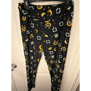 Leggings para mujer LuLaRoe, negros con herradura/media luna/sombreros/estrellas, Suze TC... - Imagen 1 de 5