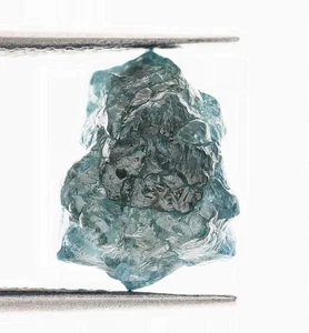 3.13 Carat Blue Diamond Rough Loose Diamond Uncut Natural Raw Blue Diamond - Picture 1 of 2