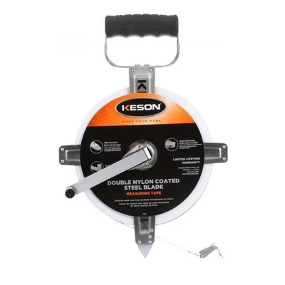 Keson SNR10100H Nylon Steel Blade Tape Measuring 100 ft. Engineers Tenths - Image 1 of 4