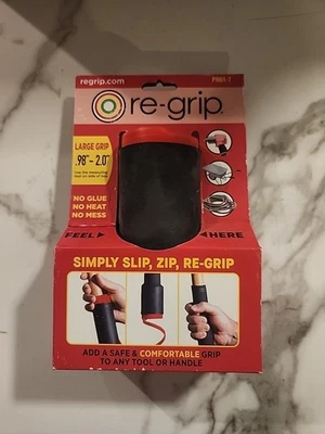 Empuñadura de mango antideslizante con diseño patentado negro Re-Grip PN61-7BL de 7 pulgadas Foto 1 de 4