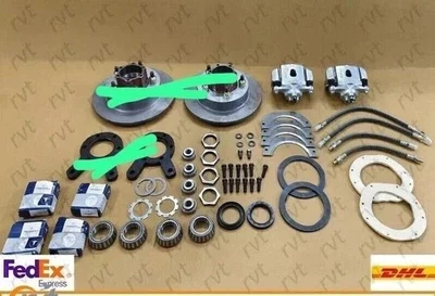 Neuf Disque Frein Conversion Kit-11 " Avant Roues Pour Willys Jeep CJ2, CJ3 CJ5 - Image 1 of 4