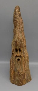 Ginocchio cipresso vintage intagliato a mano "Dr Who" firmato dall'artista corteccia intatto - Foto 1 di 16