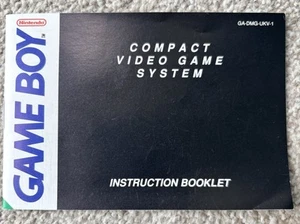 Nintendo Game Boy Compact Video Game System Instruction Booklet ONLY - Picture 1 of 2