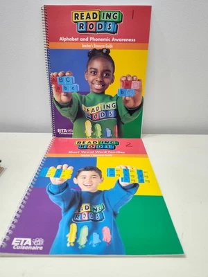 Reading Rods Teacher Guides Alphabet Phonemic Awareness Short Vowel Word Familes - Imagen 1 de 4