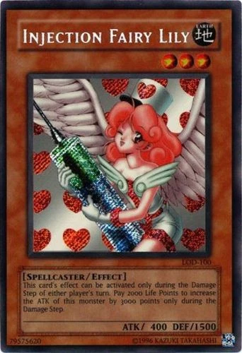 Injection Fairy Lily - LOD-100 - Secret Rare - Unlimited Edition - Damaged - Image 1 of 1