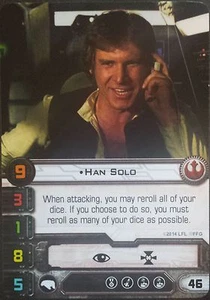 X-Wing Miniatures Game Han Solo Alternate Art FFG Promo Card - Picture 1 of 1
