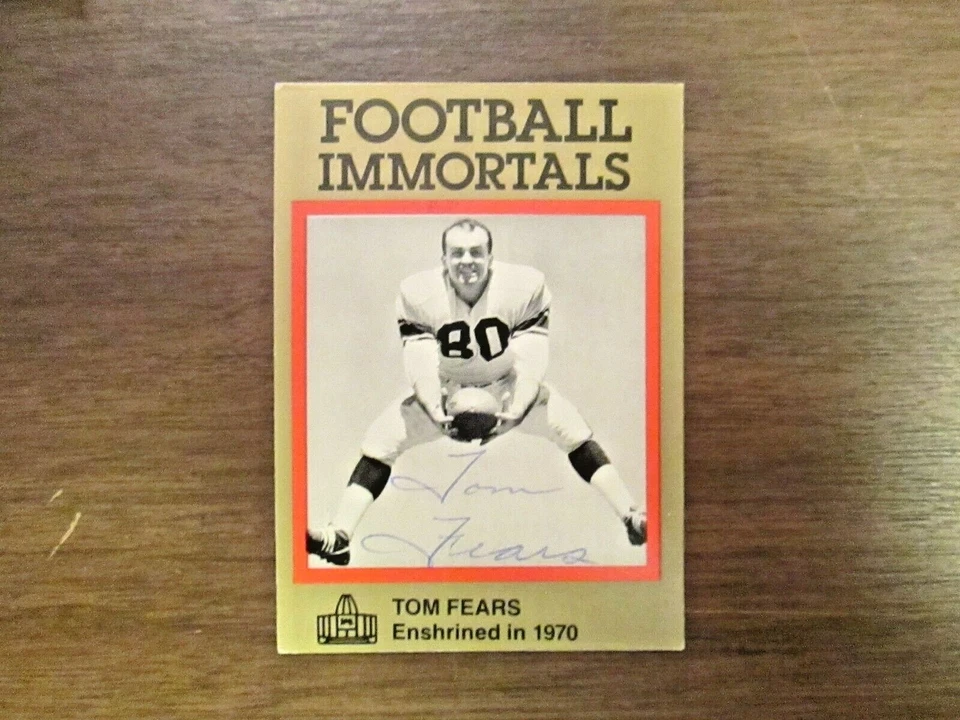 HOF Football Immortals  Tom Fears Los Angeles Rams Hand Sign Autograph - Image 1 of 1