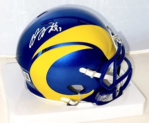 Davante Adams signed Los Angeles Rams mini helmet Beckett Witnessed - Picture 1 of 2