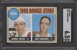 JOHNNY BENCH SGC 6.5 1968 TOPPS #247 ROOKIE STARS REDS HOF RC 6632