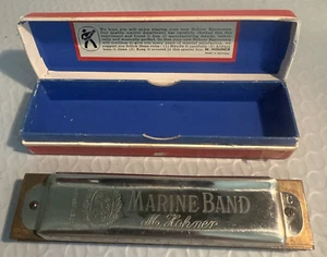 Vintage M. Hohner Marine Band No.364 Harmonica Made In Germany - Picture 1 of 10