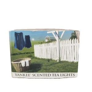 Yankee Candle Scented Tea Lights Clean Cotton 12 Votives White .35 oz New in Box - Picture 1 of 7