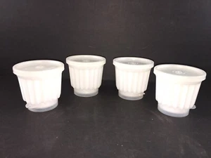 Vintage Tupperware Jel-ette Jello Dessert Mold Cup With Seals (Set of 4) - Picture 1 of 5