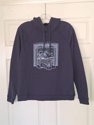 ROXY Hooded Sweatshirt, Women's Size Medium, Aloha on My Mind, Blue - Image 1 of 4