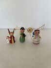 vintage wooden angel christmas ornaments