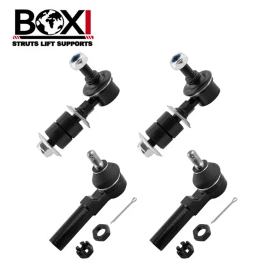 4 peças hastes de amarração externas frontais + elos de barra oscilante para Nissan Quest 1993-2002 - Imagem 1 de 4