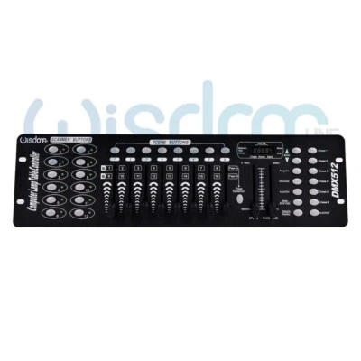 WISDOM Centralina DMX-512 Slim Leggera per Luci 192CH 8 Scene Programmabili
