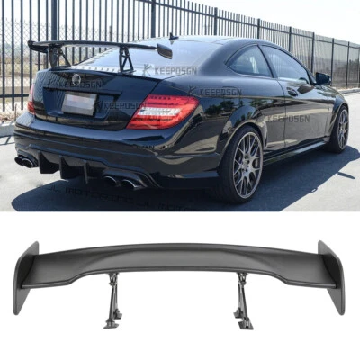 For Mercedes Benz C63 AMG W204 46" GT High Stand Rear Trunk Spoiler Racing Wing - Image 1 of 4