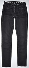 Earnest Sewn Women's Black Slim Straight Jeans Size 24 X 29 Petite Stretch Japan