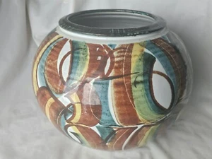 Very Large Aldermaston edgar campden colourful studio pottery vase - Picture 1 of 13