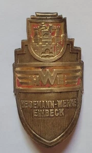 HWE Heidemann Werke Einbeck Bicycle Head Badge Vintage Antique Cycling Shipping - Picture 1 of 4