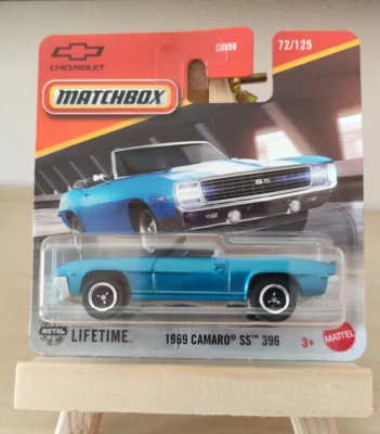 Matchbox 1969 Camaro SS 396 Blu 2025 72/125 JBR84 Nuova Blisterata Mattel - Immagine 1 di 2