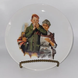 Helping Mother sew ~ Norman Rockwell ~ Japan ~ Decorative only ~ 6” - Picture 1 of 5