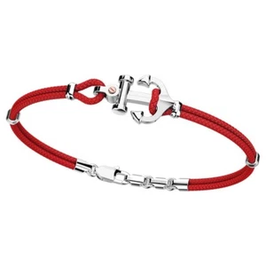 Pulsera Hombre Zancan EXB619R-RO De Plata 925 Con Ancla Y Cordón - Imagen 1 de 2