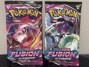 Pokemon Fusion Strike Booster Pack 10 CARDS 1 PACK RANDOM ARTWORK - NEW SEALED - Picture 1 of 2