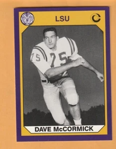 Carta Dave McCormick LSU Tigers 1990 #159 Rayville Louisiana New Orleans Saint 4U - Foto 1 di 2