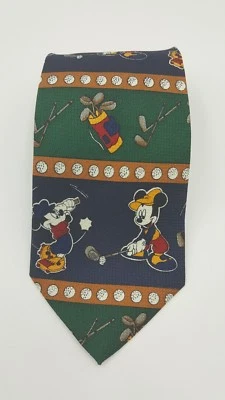 Corbata de golf Disney Mickey Mouse 100 % seda de Atlas Design Gotemburgo Suecia Foto 1 de 4