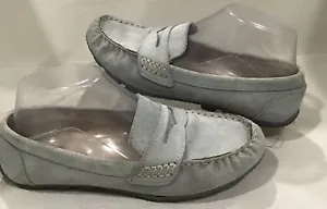 Cynthia Rowley Womens Shoes Flats Size 7M Blue Suede Loafers Slip On New York - Picture 1 of 9