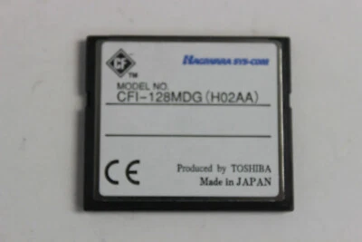 TARJETA DE MEMORIA FLASH COMPACTA TOSHIBA HAGIWARA CFI-128MDG (H02AA) 128 MB  Foto 1 de 3
