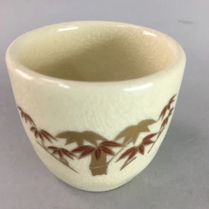 Japanese Ceramic Satsuma Sake Cup Guinomi Sakazuki Vtg Crackle Pottery GU577 - Picture 1 of 9