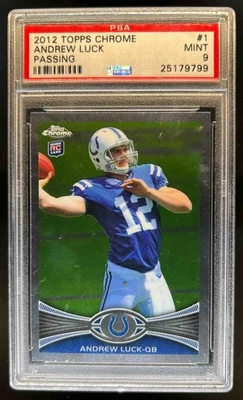 2012 Topps Chrome Andrew Luck RC Rookie #1a Colts PSA 9 - Image 1 of 2