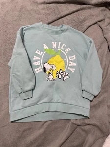 GAP KIDS Girls L/10  Long sleeve Sweatshirt Snoopy Woodstock Have A Nice Day! - Picture 1 of 4