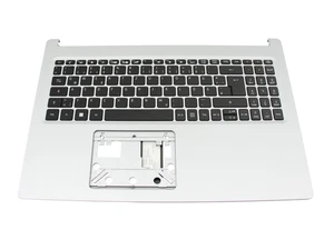 Acer JYCZFBC Original Tastatur inkl. Topcase DE (deutsch) schwarz/silber - Afbeelding 1 van 5