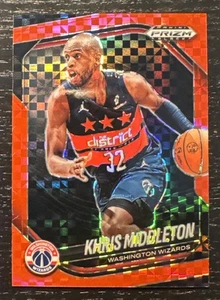 2024-25 Prizm Black Basketball Khris Middleton Red Checker Prizm SP 26/75 💎💎💎 - Picture 1 of 2