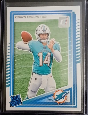 Quinn Ewers Rookie Dolphins NEW RARE 2025 Panini Donruss Rated Rookie SP #342 RC - Image 1 of 2