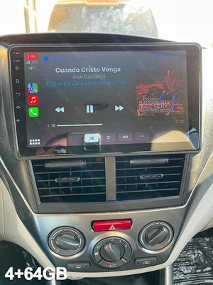 Estéreo para carro 4+64GB para Subaru Forester Impreza WRX 2008-2012 CarPlay Android 15 - Imagem 1 de 4