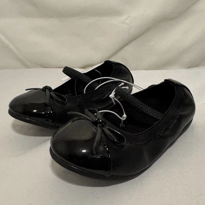 Zapatos planos de ballet NEGROS para niñas pequeñas talla 7 The Children’s Place nuevos con etiquetas Foto 1 de 4