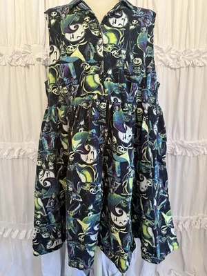 Vestido Disney Pesadilla antes de Navidad sin mangas con cuello talla grande 26 Foto 1 de 4