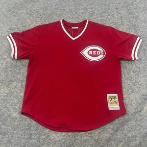 Mitchell & Ness Chris Sabo Cincinnati Reds BP Jersey 1990 #17 Red Adult 48/XL - Picture 1 of 10