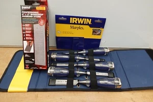 Juego de cinceles de borde biselado IRWIN MARPLES MS750 5 piezas + piedra diamante TREND dws/cp8/fx - Imagen 1 de 6
