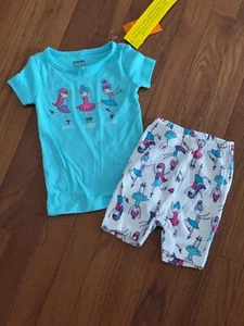 New Gymboree Turquoise White Dance Dream Twirl Ballerina Gymmies Pajamas Size 5 - Picture 1 of 8