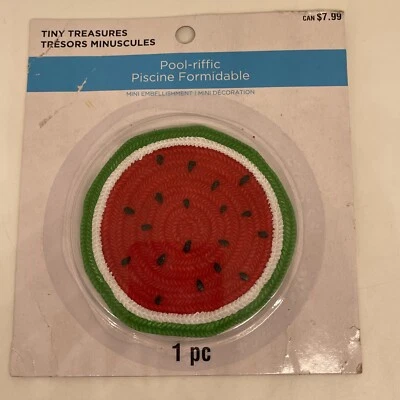 Крошечные сокровища бассейн риффический мини декор арбуз плот поплавок ковер ремесла лето  - Изображение 1 из 3