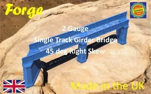 Z Gauge Right 45 deg single Track Iron Girder Bridge Model Railway 1:220 Scale - Foto 1 di 5