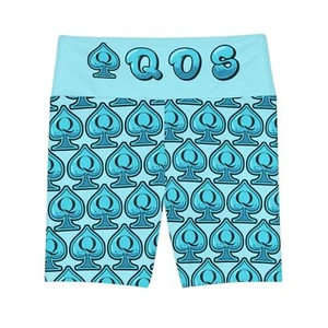 QoS hellblaue Yoga Shorts Leggings High Waist für Pikkönigin - Bild 1 von 28