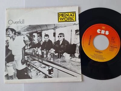7" Single Men At Work - Overkill Vinyl Holland - Image 1 of 4