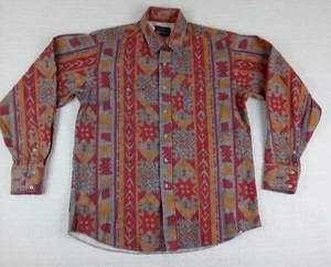 Vintage Panhandle Slim Shirt Mens 16.5 X 36 Aztec Western Cowboy USA Made - Picture 1 of 12