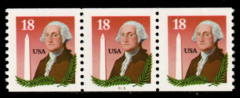 Scott 2149 18¢ Washington and Monument Coil P# 3333 MNH Free shipping in the USA - Image 1 of 1